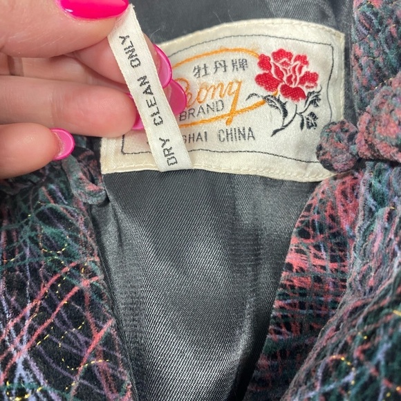 Vintage Peony Brand Shanghai China Jacket Fully Lined XL - Picture 10 of 12
